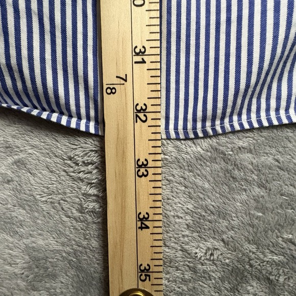 Polo Ralph Lauren Men's XL Blue/White Striped Classic Fit Dress Shirt SEE DESCRI - Picture 14 of 16